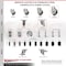 Service Caster 5 Inch 316SS Thermoplastic Rubber Swivel 7/8 Inch Expanding Stem Caster Set SCC-SS316EX20S514-TPRB-78-4 - alternate 3